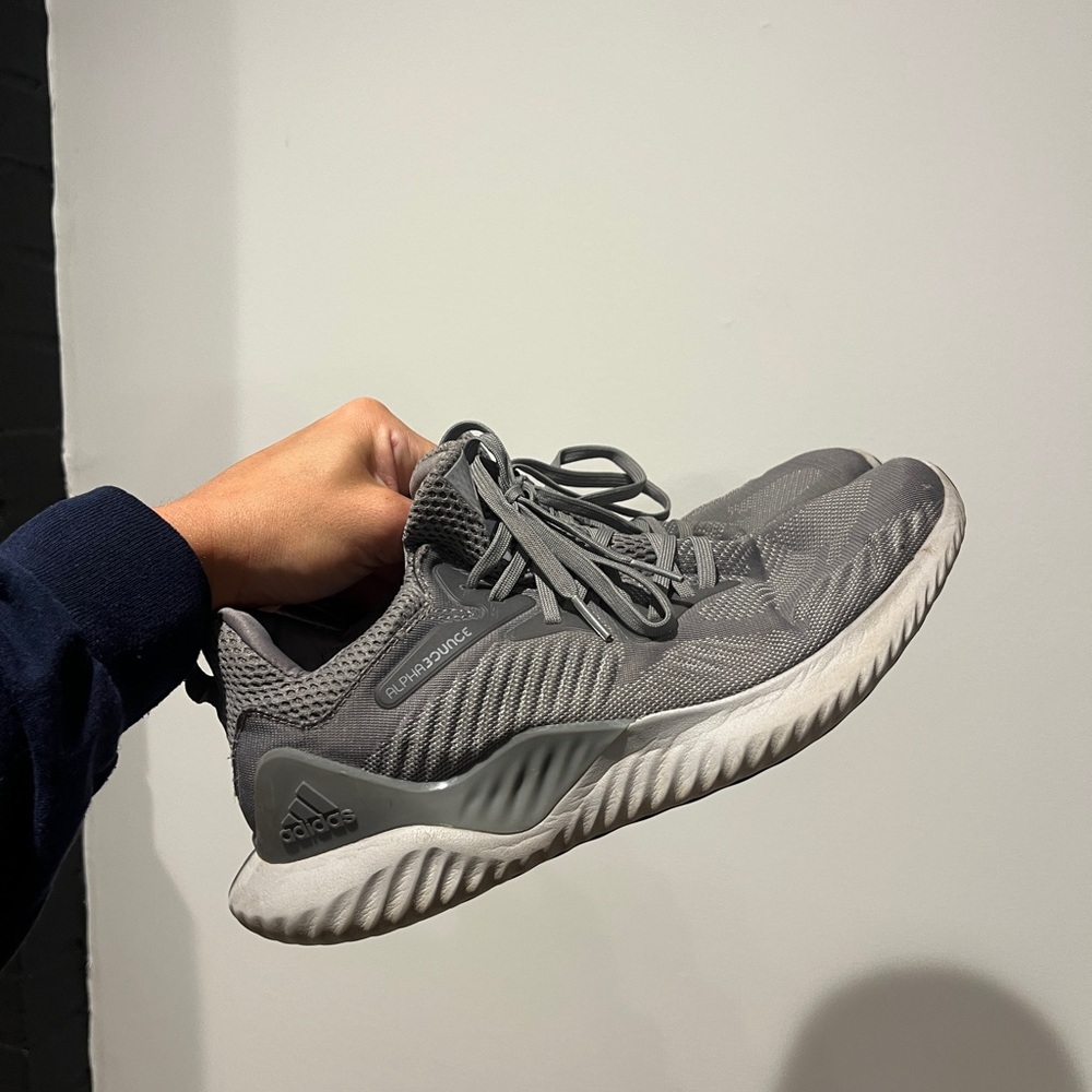 Adidas Gray AlphaBounce Beyond Running Shoes